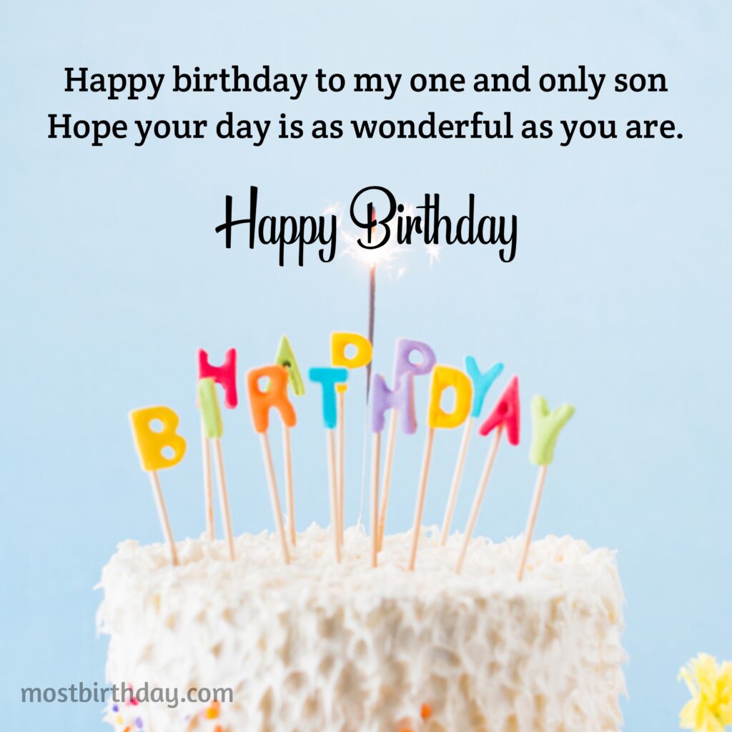 For His Birthday: The Best Greetings to My Son